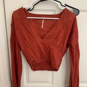 Free people cropped long sleeve
